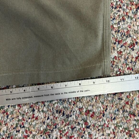 Prana Hybridizer Sage Green Rip Stop Flat Front Active Shorts Sz 34 X 10 - Picture 16 of 16